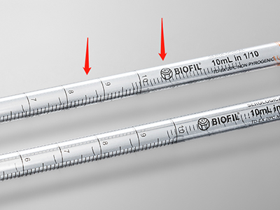 雙向刻度線設計，便于識別移液體積
