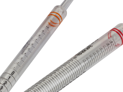 雙向刻度線設(shè)計，便于識別移液體積，負(fù)刻度增加移液容量，適用于更大容量