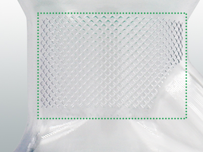 瓶頸處圓弧設(shè)計及磨砂工藝處理，輕松抓握