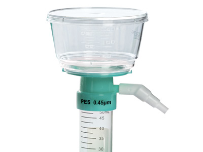 50mm直徑膜，外置抽真空接口，可直接過濾至50mL離心管中，減少不必要的移液步驟